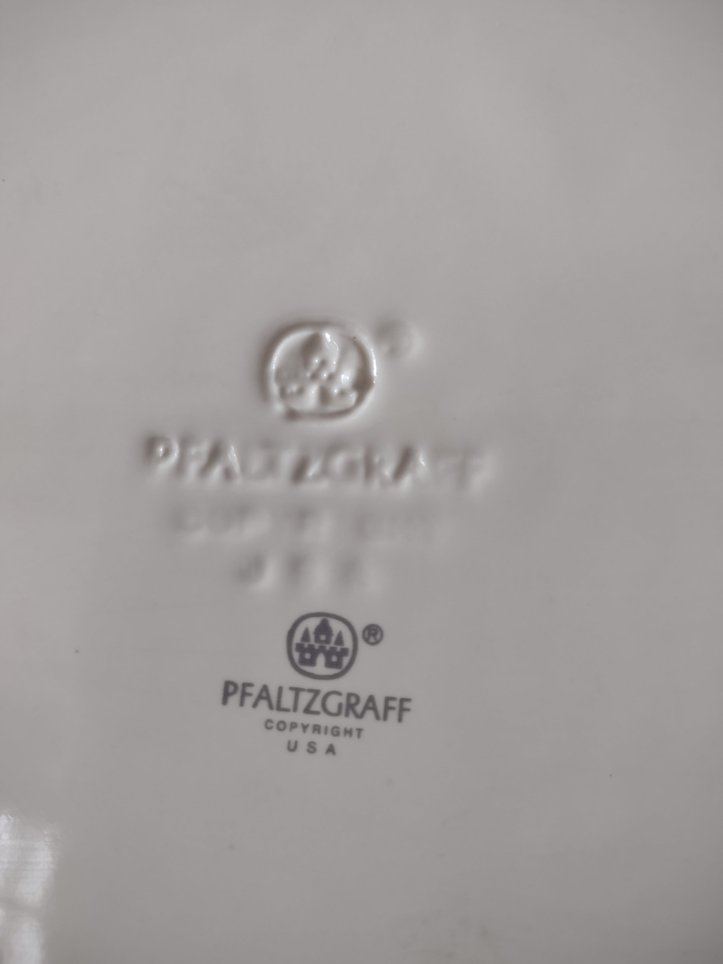 Vintage Pfaltzgraff Trousseau Oval Serving Platter Pink Roses Cream [6383]