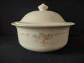Vintage Pfaltzgraff Trousseau Pink Rose Casserole Bowl w/Lid [6384]