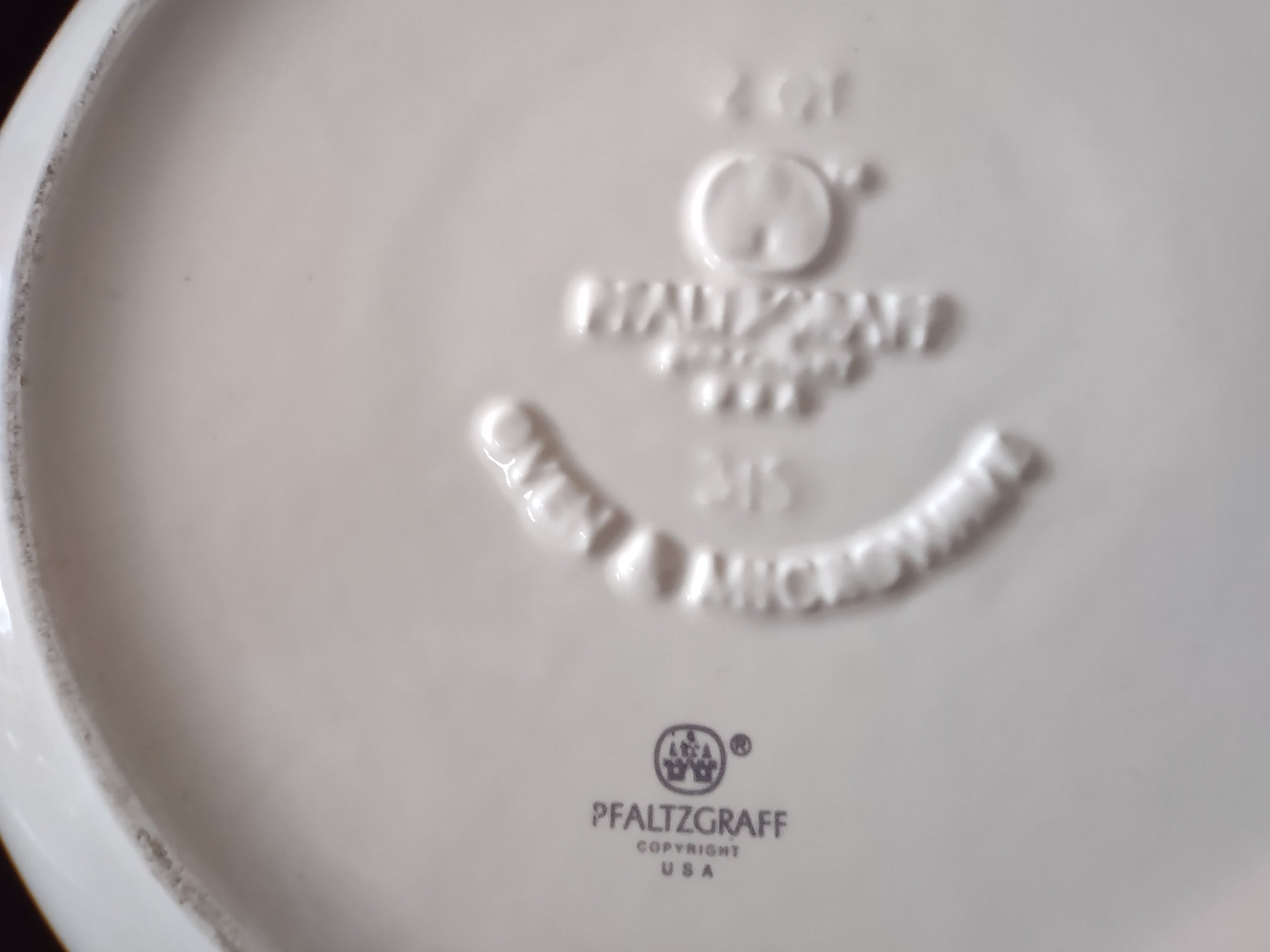 Vintage Pfaltzgraff Trousseau Pink Rose Casserole Bowl w/Lid [6384]