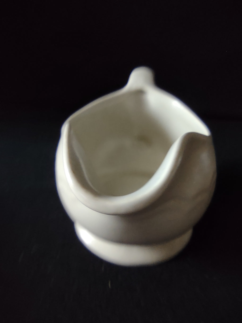 Vintage Pfaltzgraff Heirloom Gravy Boat with Underplate Gray Floral [6386]