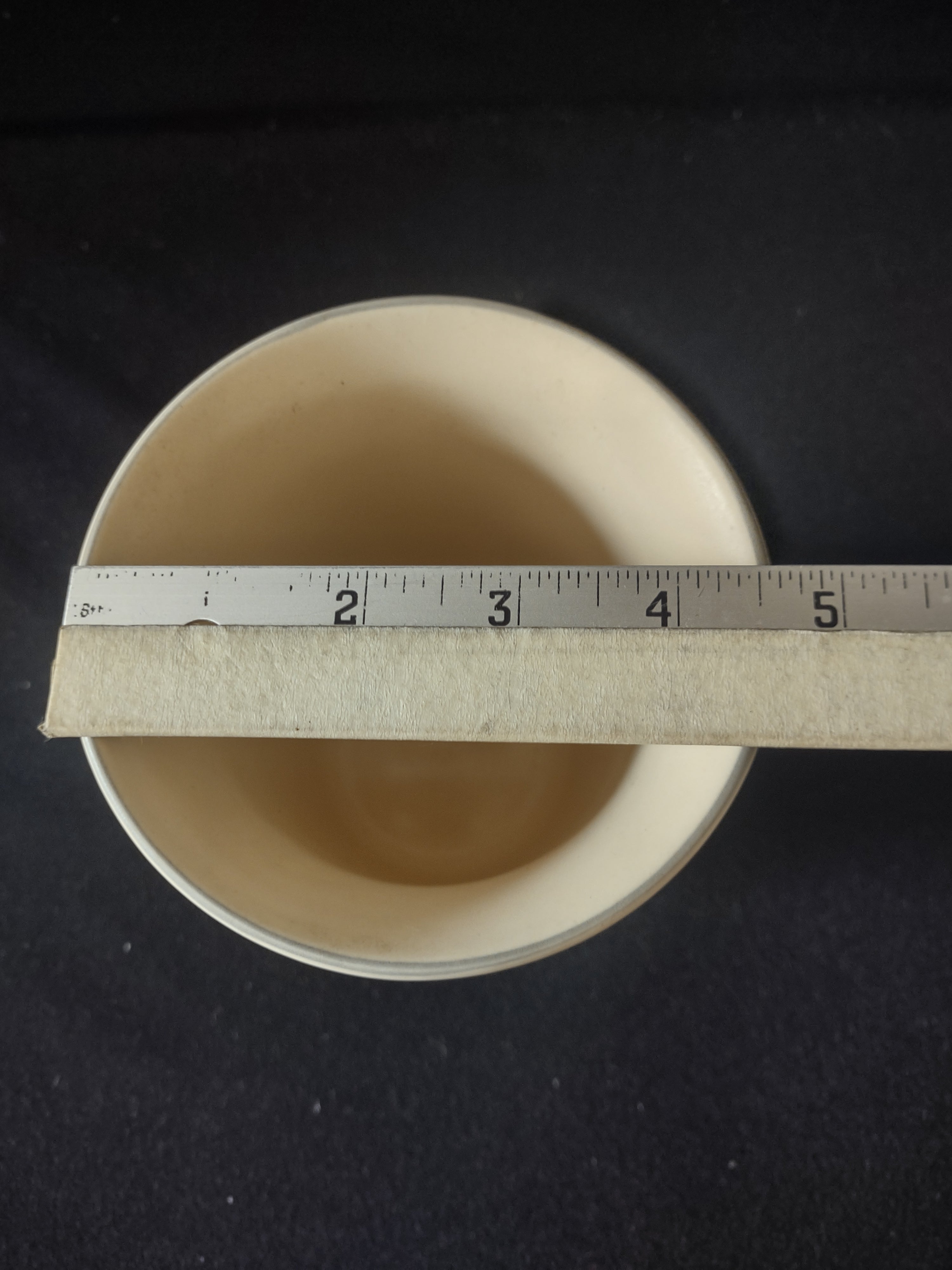 Vintage Pfaltzgraff Remembrance Utensil Holder Vase Cream Pink Rose Gray Leaf [6387]