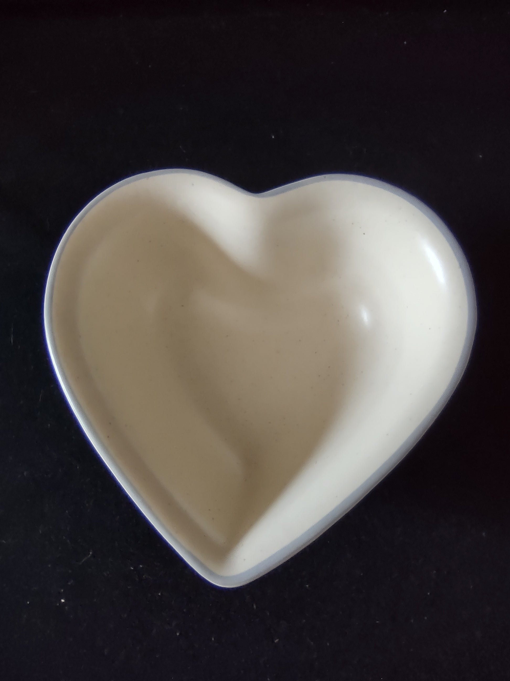 Vintage Pfaltzgraff Remembrance Heart Dish Trinket Bowl Floral Pink Cream [6389]