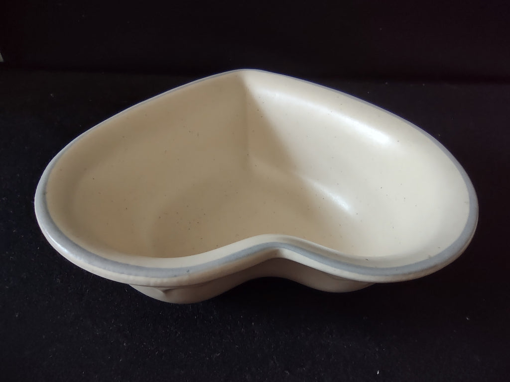 Vintage Pfaltzgraff Remembrance Heart Dish Trinket Bowl Floral Pink Cream [6389]