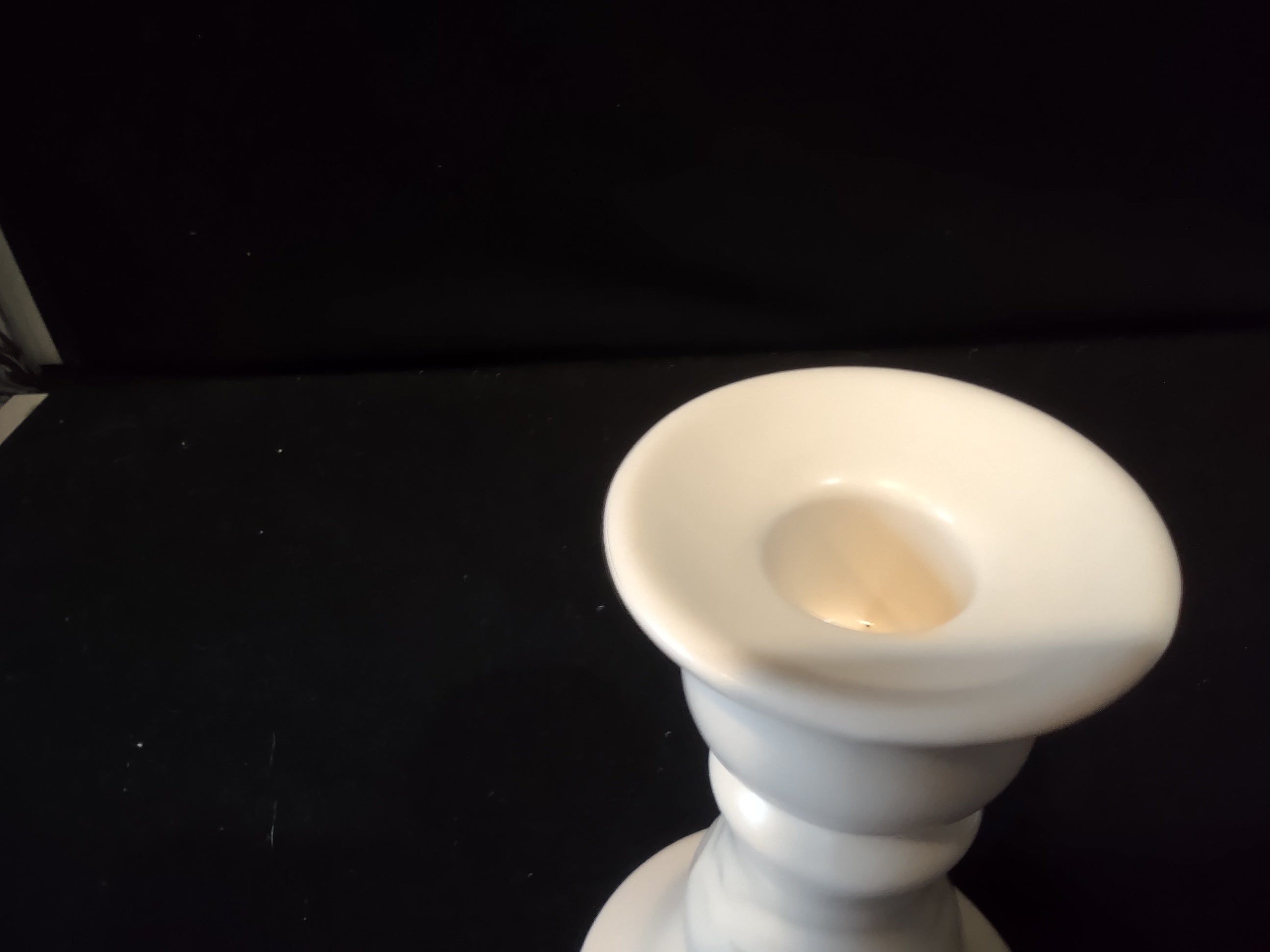 Vintage Pfaltzgraff Tea Rose Ceramic Candlestick Holders Pair Embossed Floral [6400]