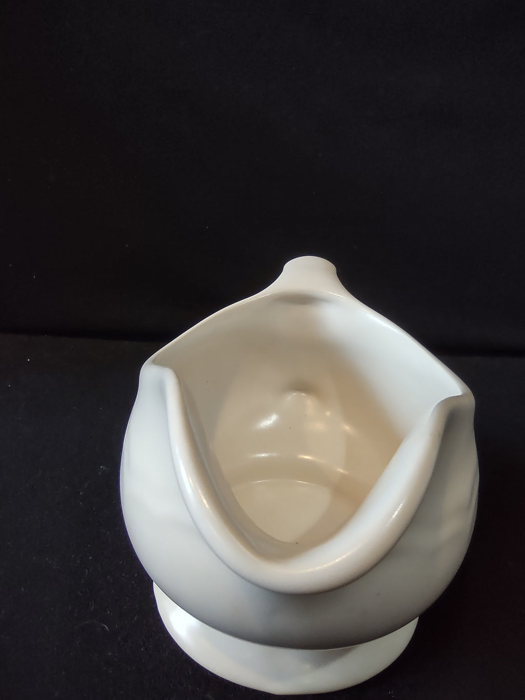 Vintage Pfaltzgraff Tea Rose Gravy Boat Pink Floral Gray Footed [6403]