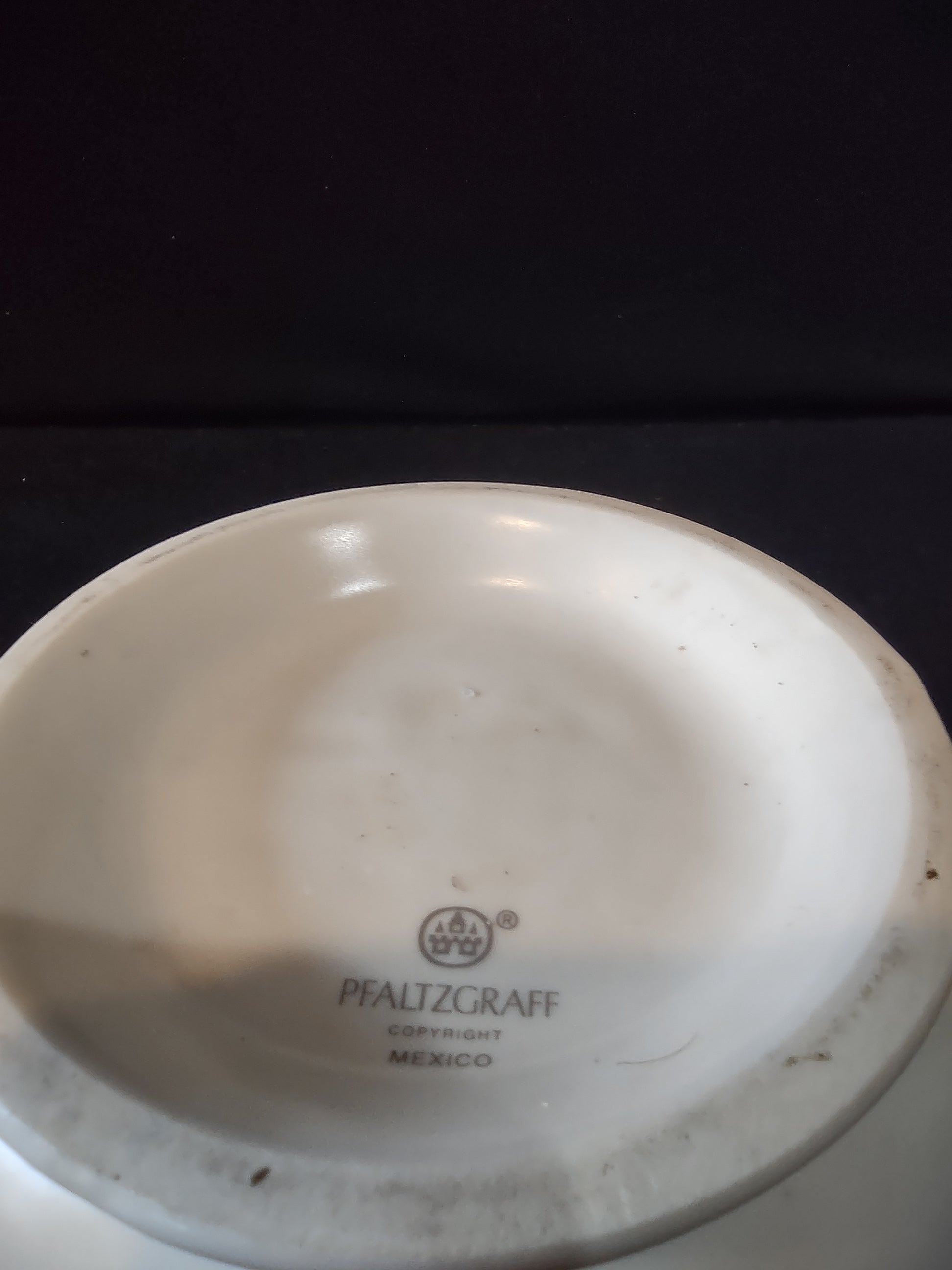 Vintage Pfaltzgraff Tea Rose Gravy Boat Pink Floral Gray Footed [6403]