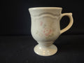 Vintage Pfaltzgraff Tea Rose Footed Pedestal Mug Pink Roses Cream [6405]