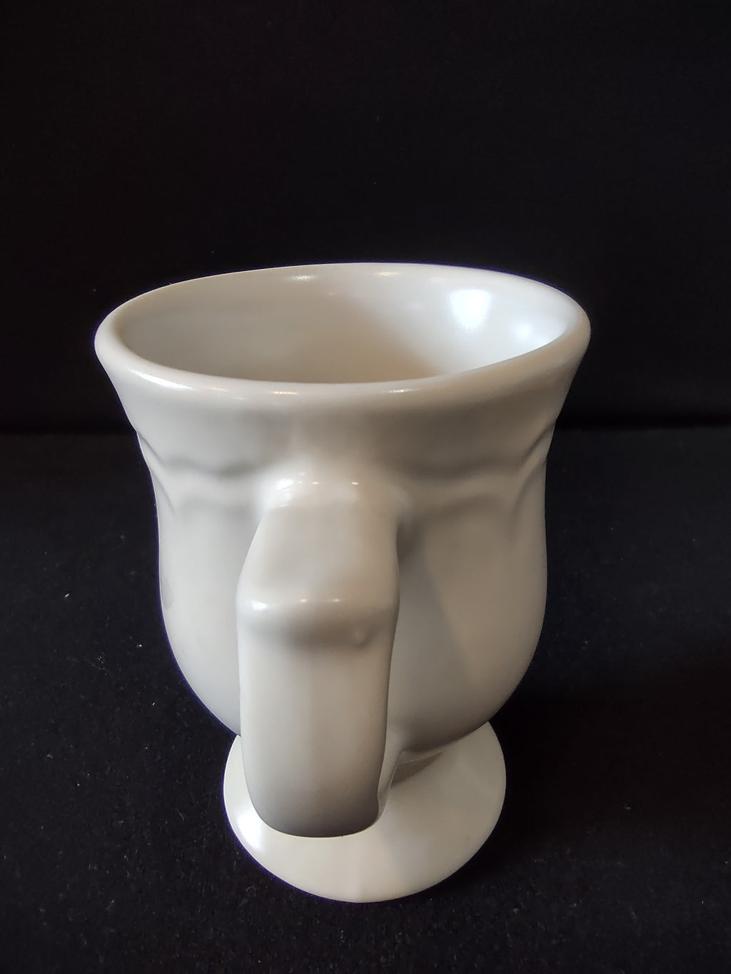 Vintage Pfaltzgraff Tea Rose Footed Pedestal Mug Pink Roses Cream [6405]