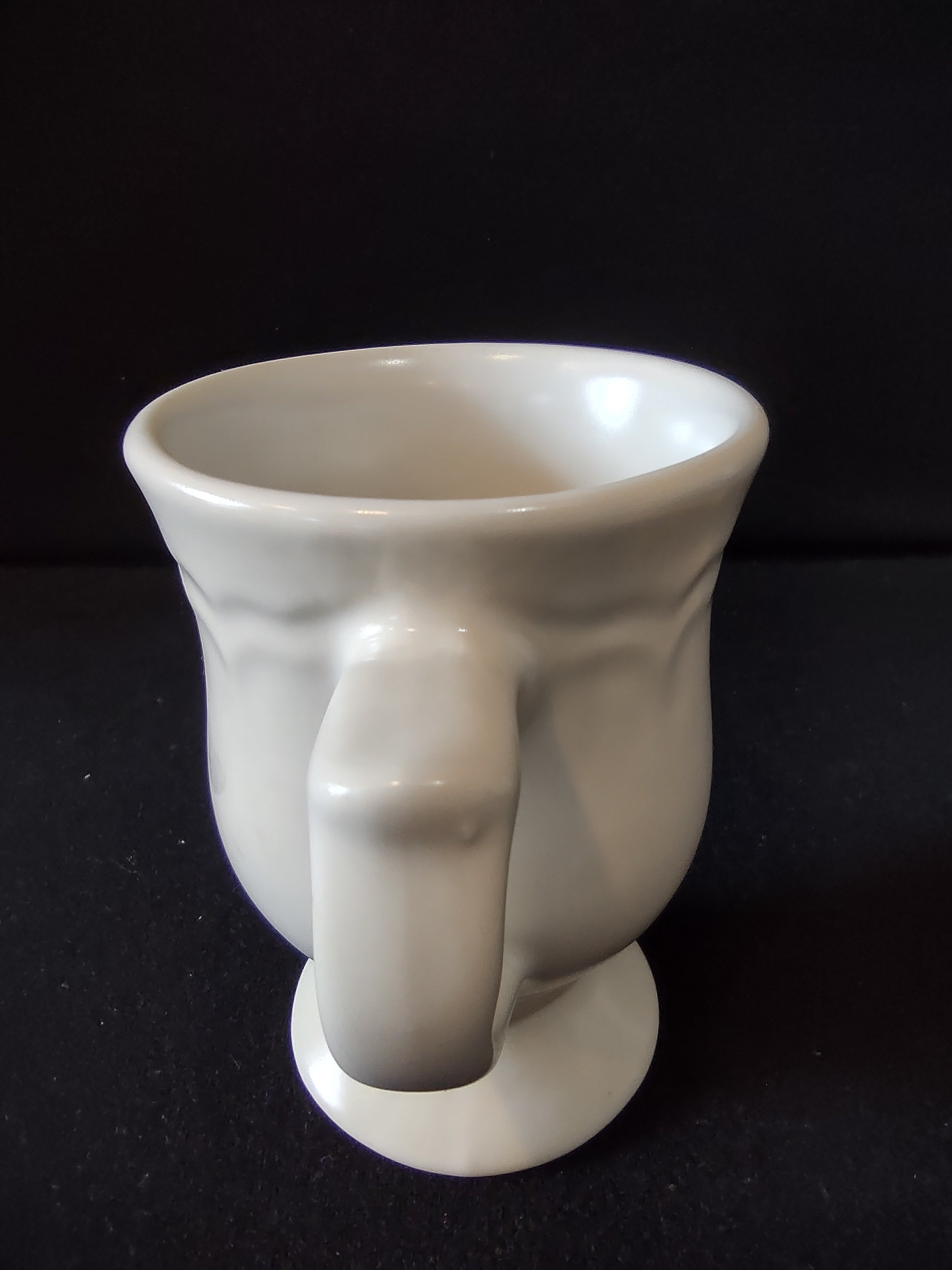 Vintage Pfaltzgraff Tea Rose Footed Pedestal Mug Pink Roses Cream [6405]