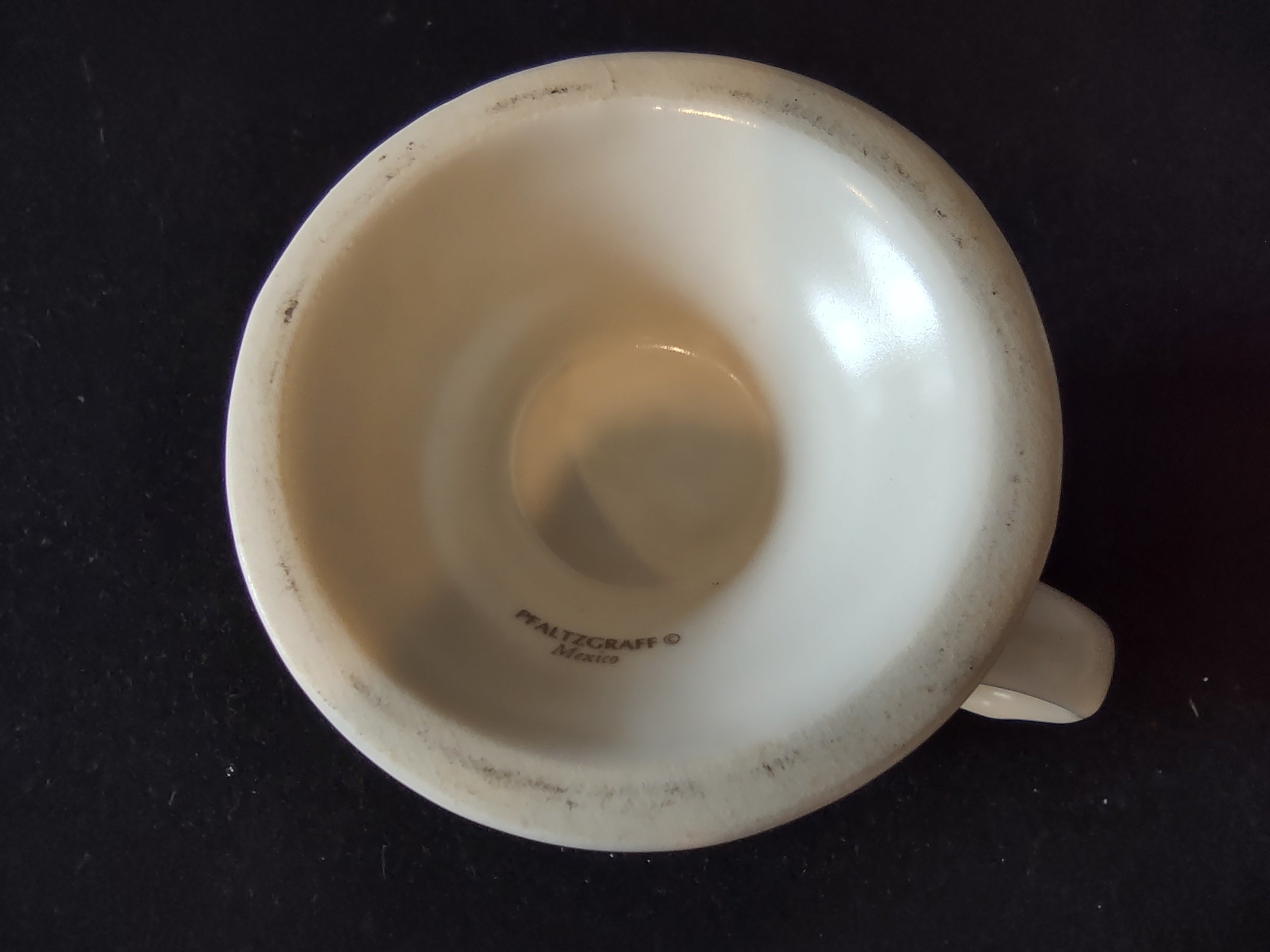 Vintage Pfaltzgraff Tea Rose Footed Pedestal Mug Pink Roses Cream [6405]