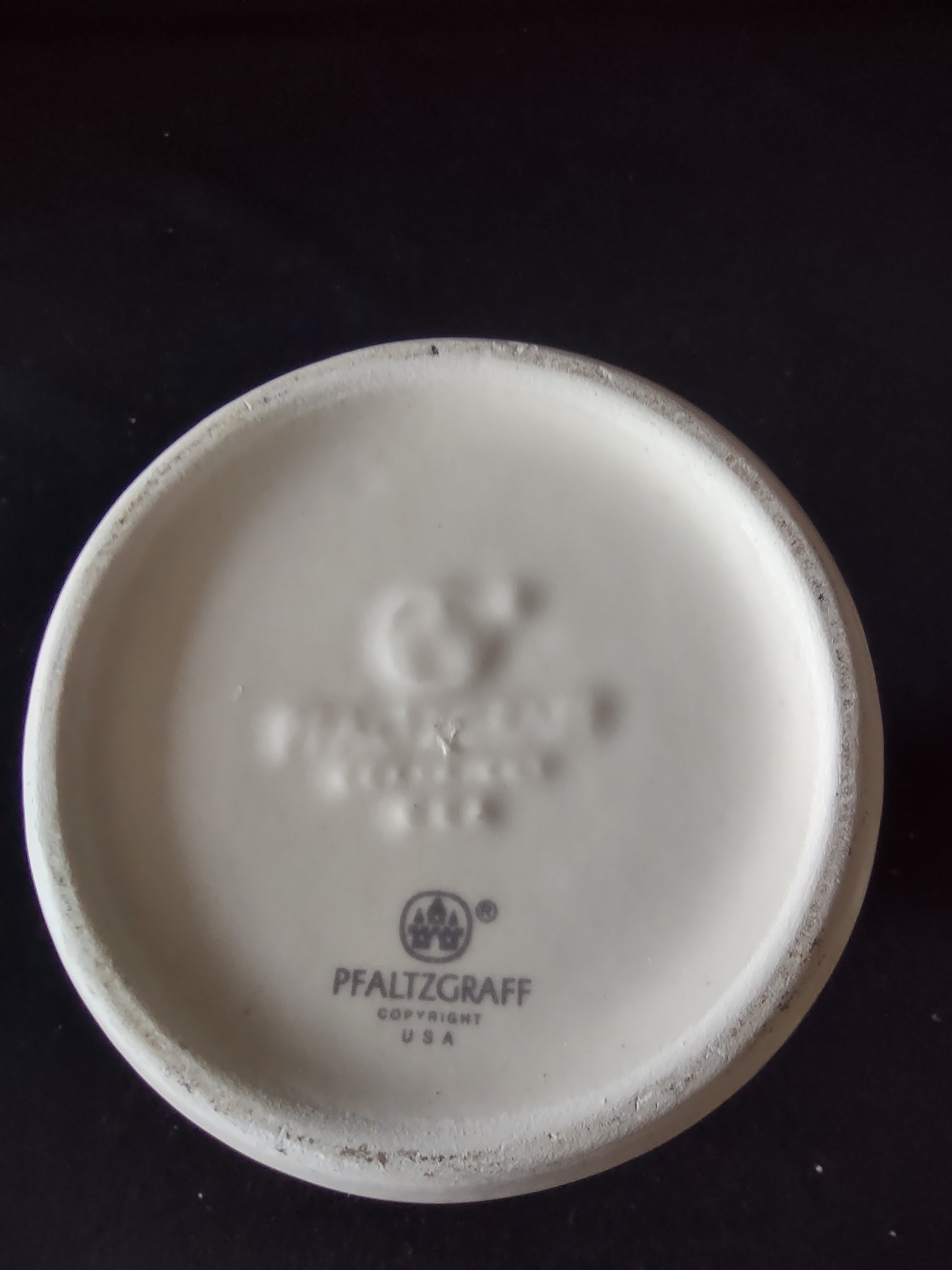 Vintage Pfaltzgraff Tea Rose Ceramic Milk Bottle Vase Pink Roses USA [6407]