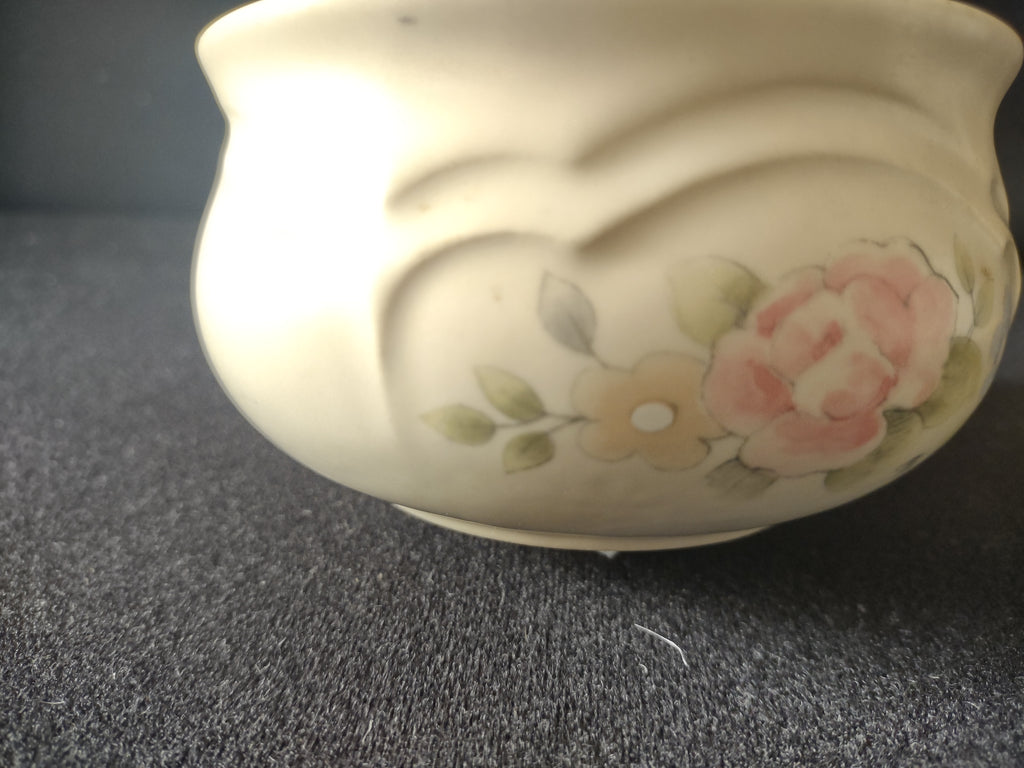 Vintage Pfaltzgraff Tea Rose Lidded Sugar Bowl Canister [6408]