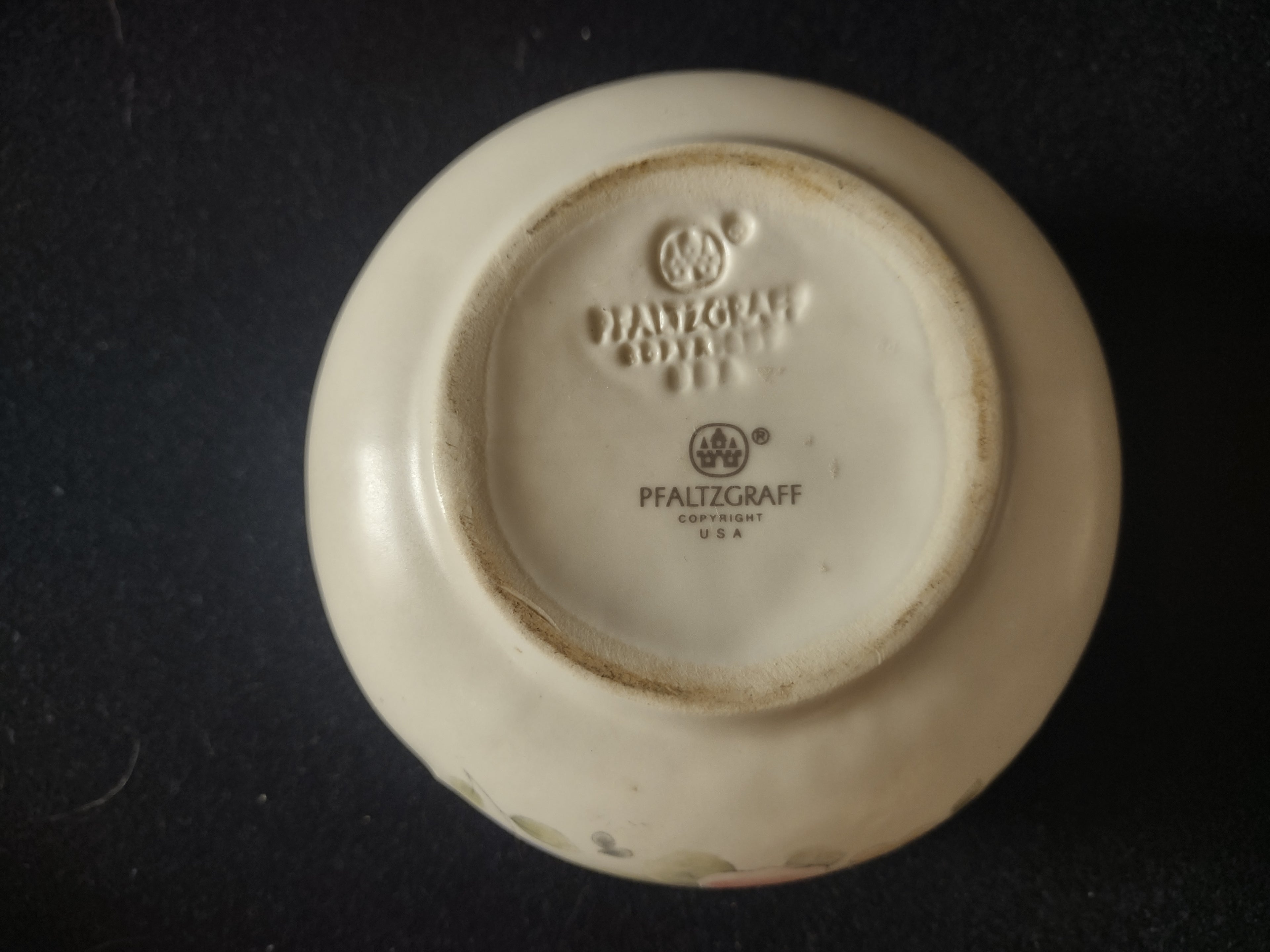Vintage Pfaltzgraff Tea Rose Lidded Sugar Bowl Canister [6408]