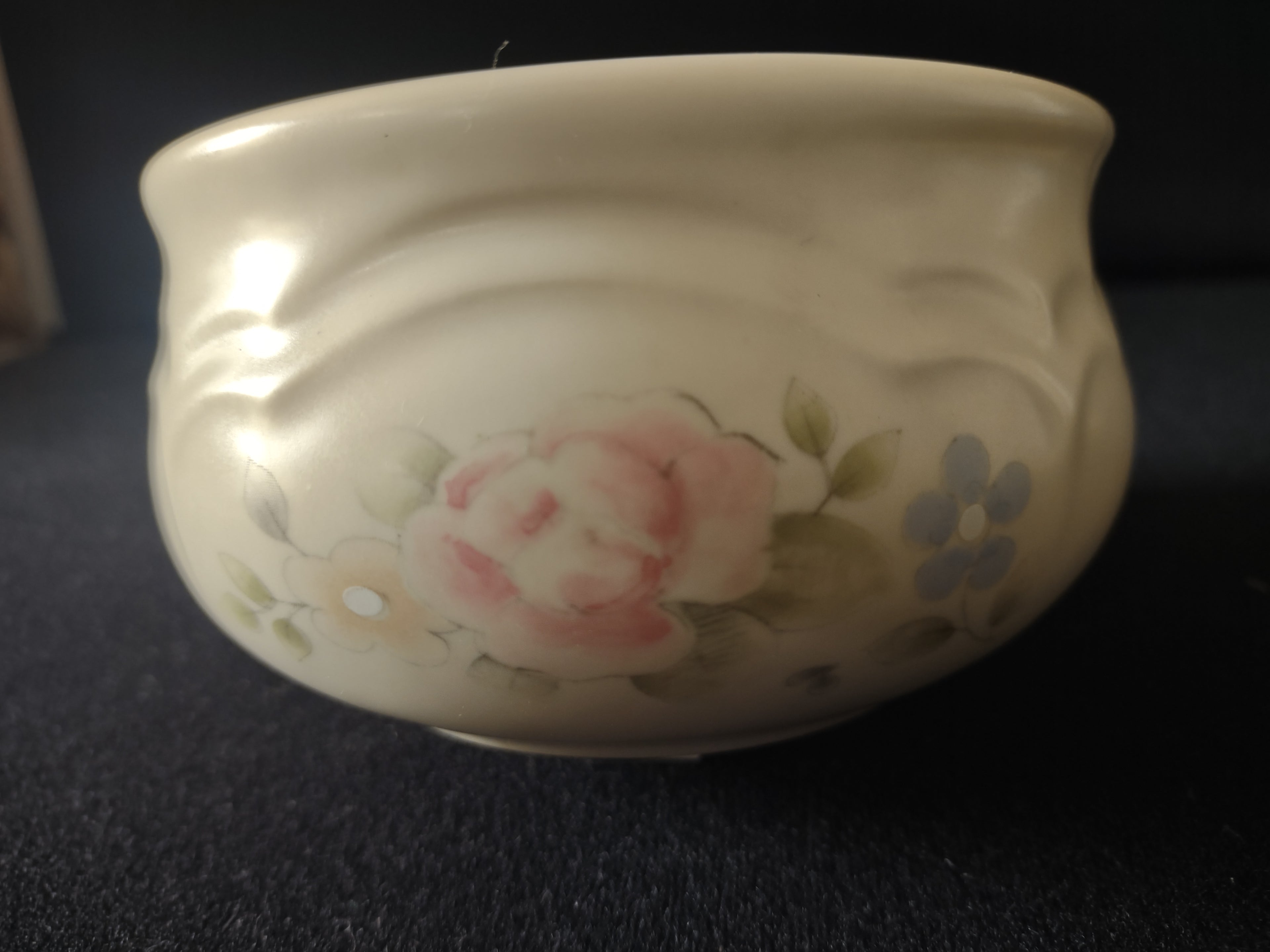 Vintage Pfaltzgraff Tea Rose Lidded Sugar Bowl Pink Floral [6409]