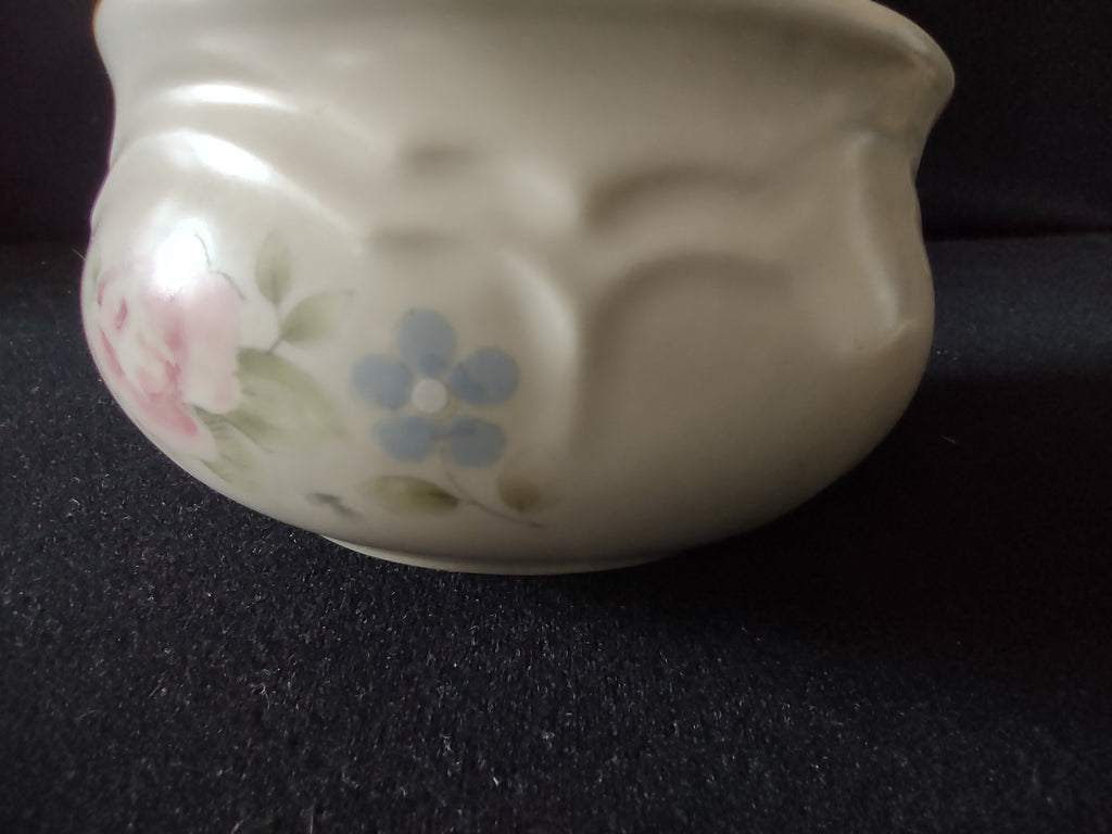 Vintage Pfaltzgraff Tea Rose Lidded Sugar Bowl Pink Floral [6409]