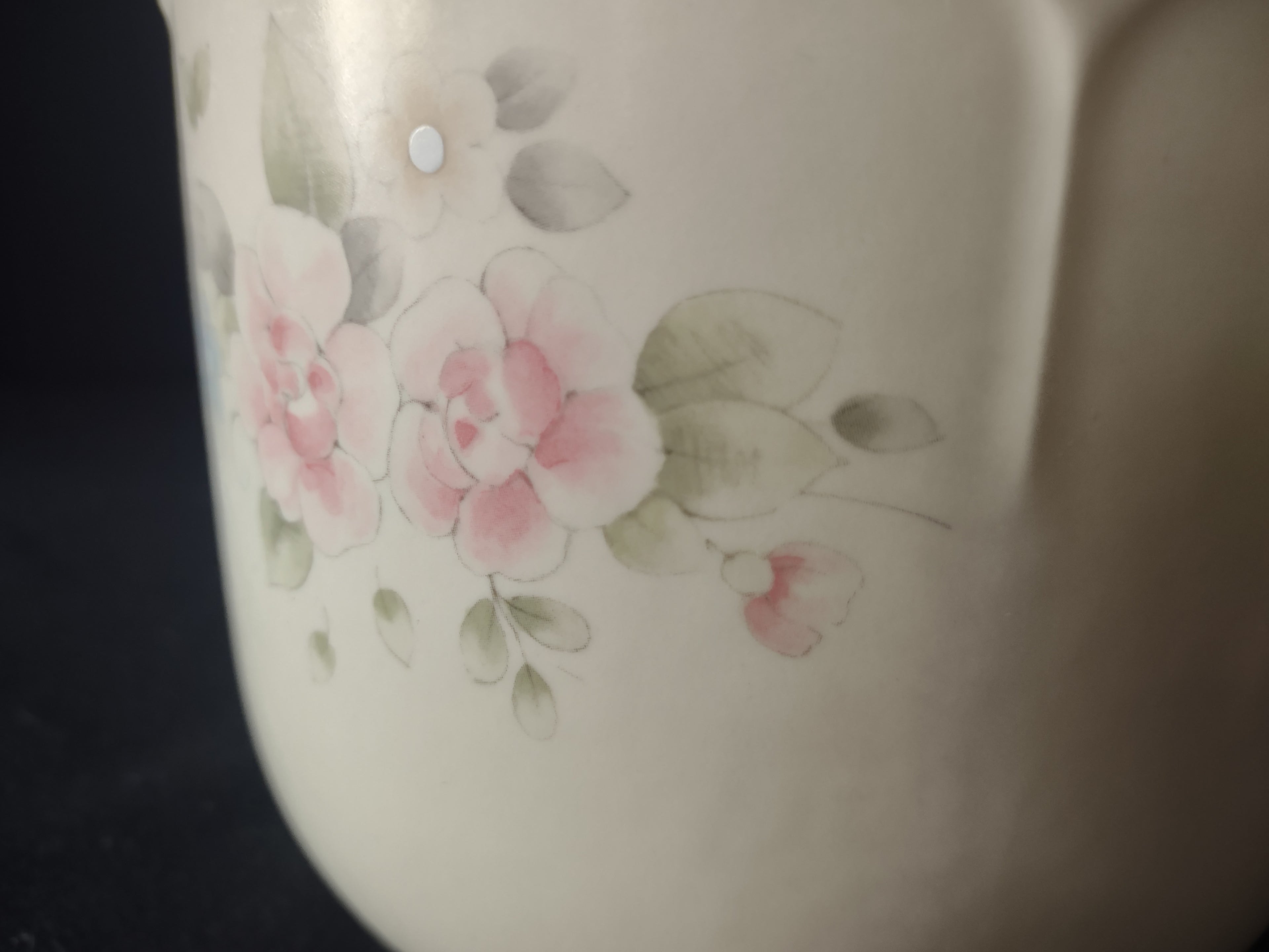 Vintage Pfaltzgraff Tea Rose Canister 2 Qt Lidded Jar Pink Floral USA [6411]