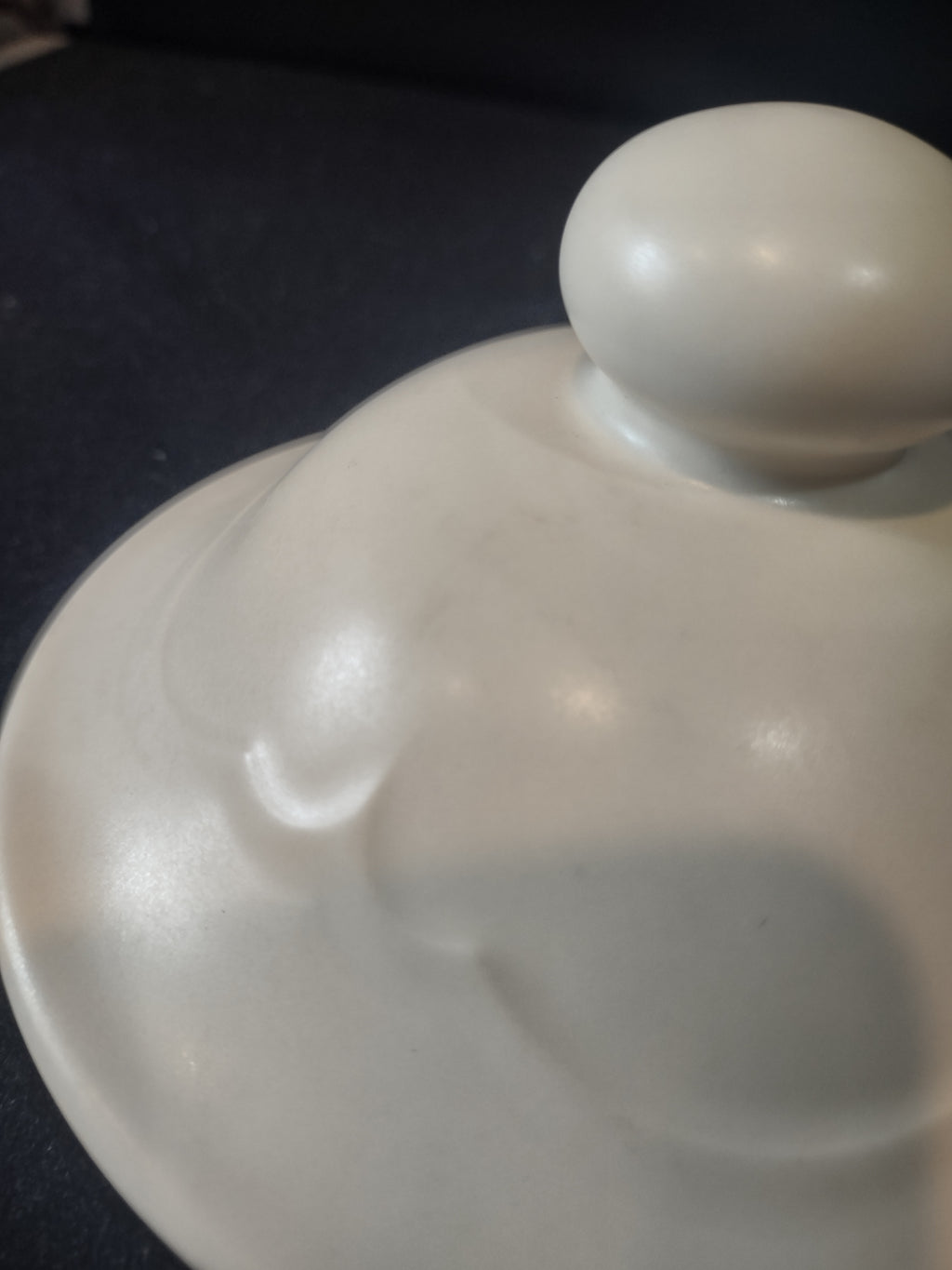 Vintage Pfaltzgraff 504 Cream Ceramic Replacement Lid Knob Finial [6412]
