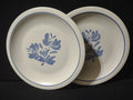 Vintage Pfaltzgraff Yorktowne Blue Floral Dinner Plates Set of 2 [6414]