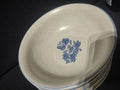 Vintage Pfaltzgraff Yorktowne Blue Tulip Floral CerealSoup Bowls Set of 4 [6419]
