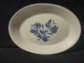 Vintage Pfaltzgraff Yorktowne Blue Floral Oval Serving Platter 14" Stoneware [6423]
