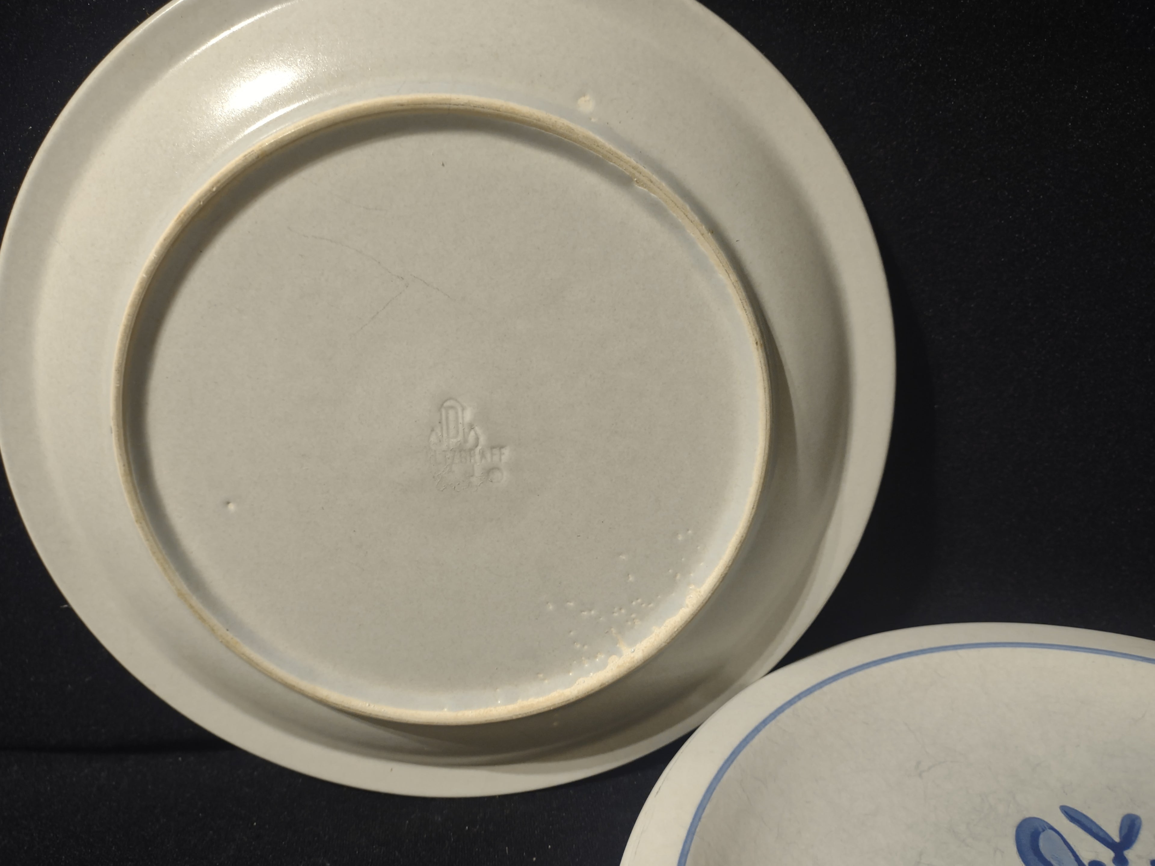 Vintage Pfaltzgraff Yorktowne Blue Floral Dinner Plates Set of 3 [6424]