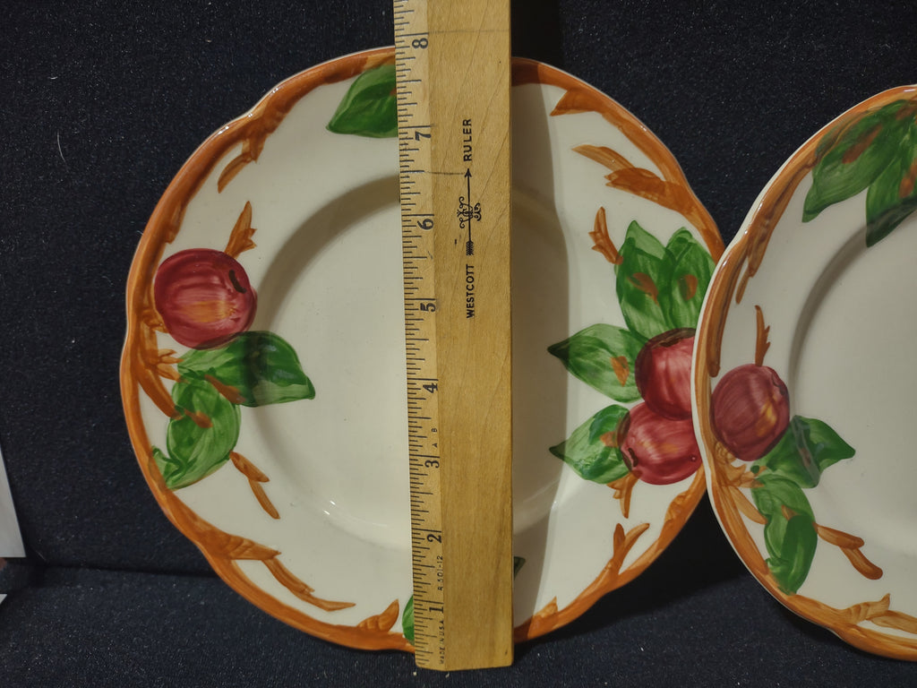 Vintage Franciscan Apple Salad Plates Set of 2 USA 8 Inch [6428]