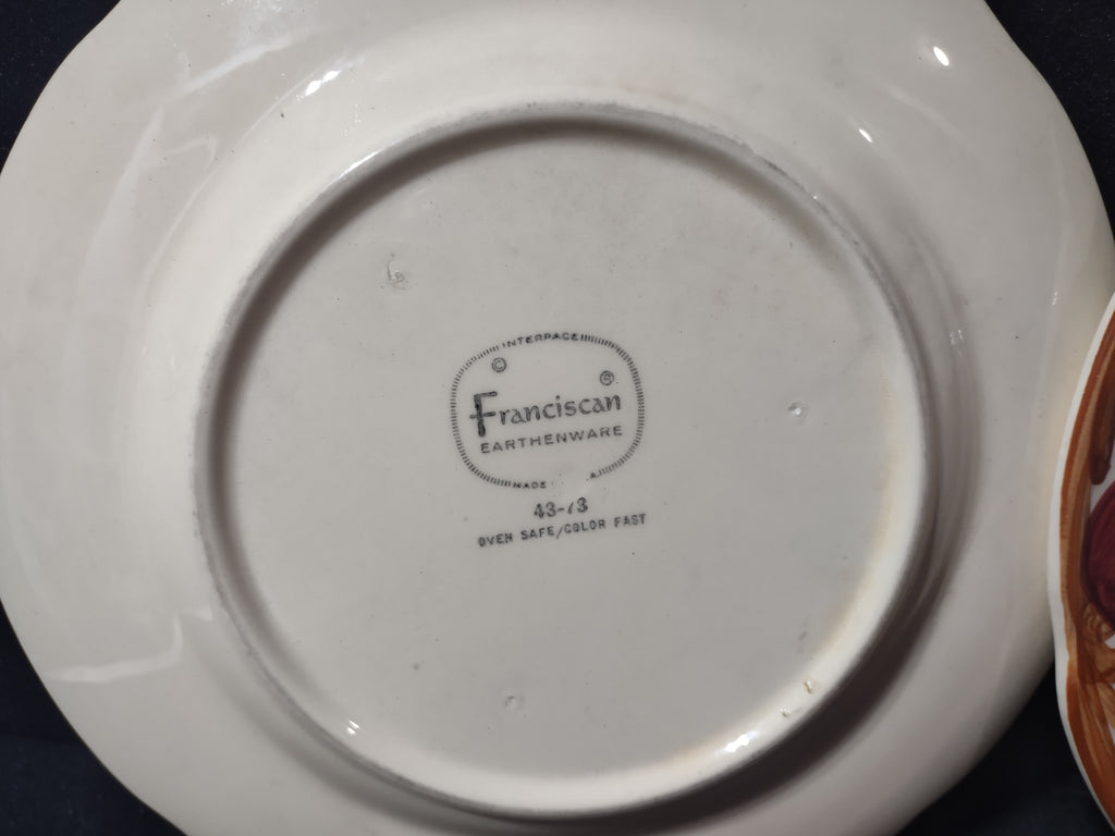 Vintage Franciscan Apple Salad Plates Set of 2 USA 8 Inch [6428]