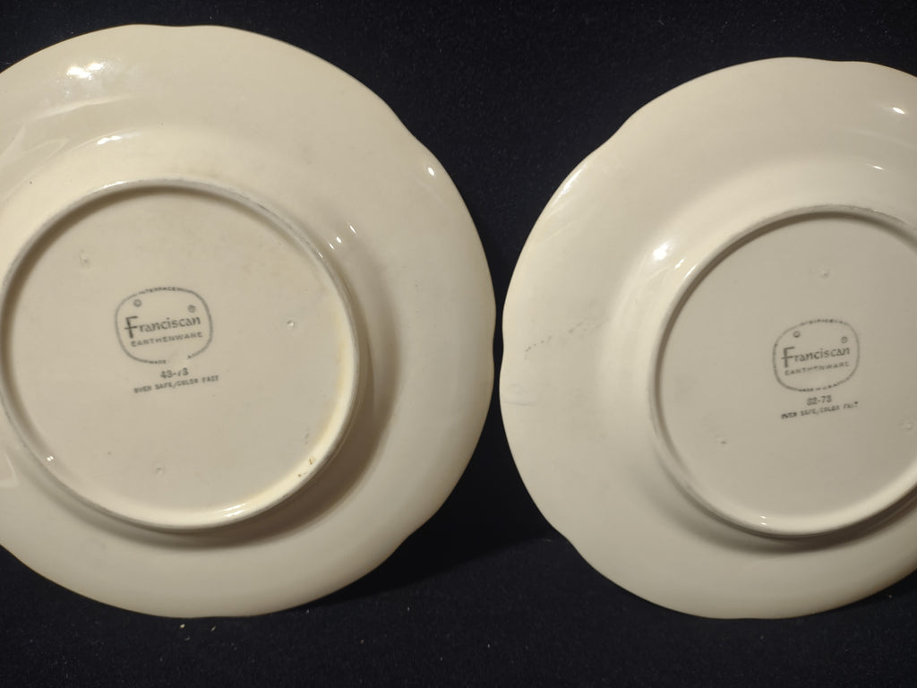 Vintage Franciscan Apple Salad Plates Set of 2 USA 8 Inch [6428]