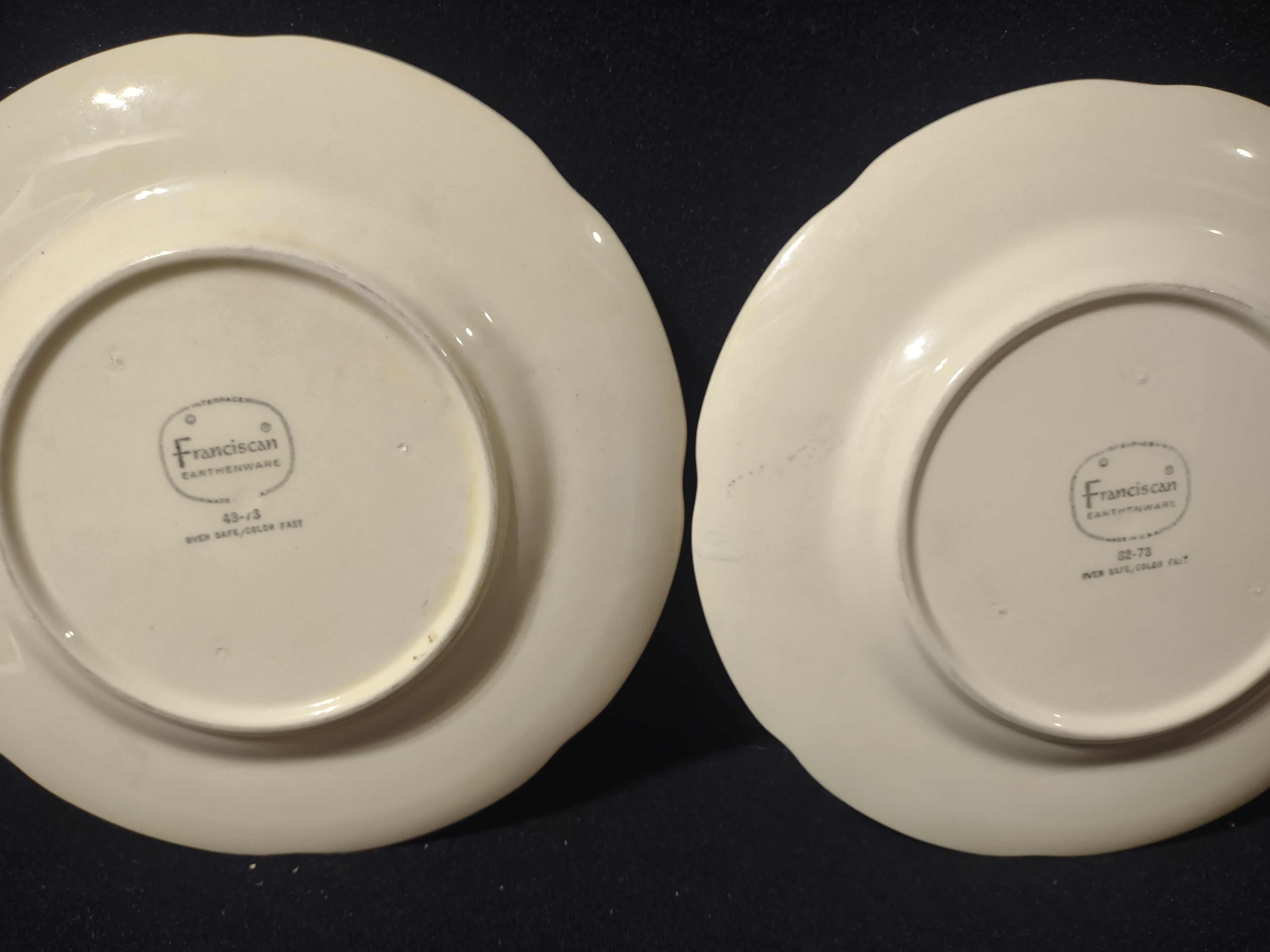 Vintage Franciscan Apple Salad Plates Set of 2 USA 8 Inch [6428]