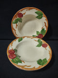 Vintage Franciscan Apple Rim Soup Bowl x 3 USA Earthenware [6429]