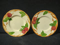 Vintage Franciscan Apple Saucers Set of 2 USA 6 Inch Earthenware [6430]