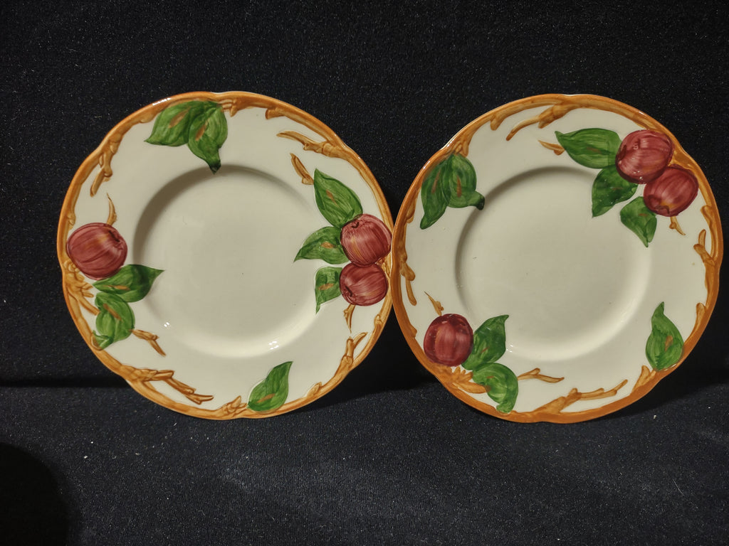 Vintage Franciscan Apple Small Plates Set of 2 Made in California 6 In [6432]