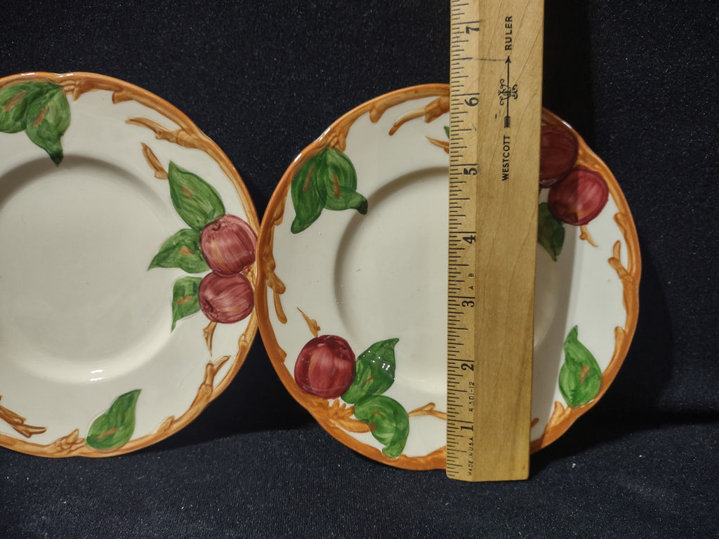 Vintage Franciscan Apple Small Plates Set of 2 Made in California 6 In [6432]