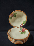 Vintage Franciscan Apple Berry Bowls Set of 5 Earthenware 1963 [6433]