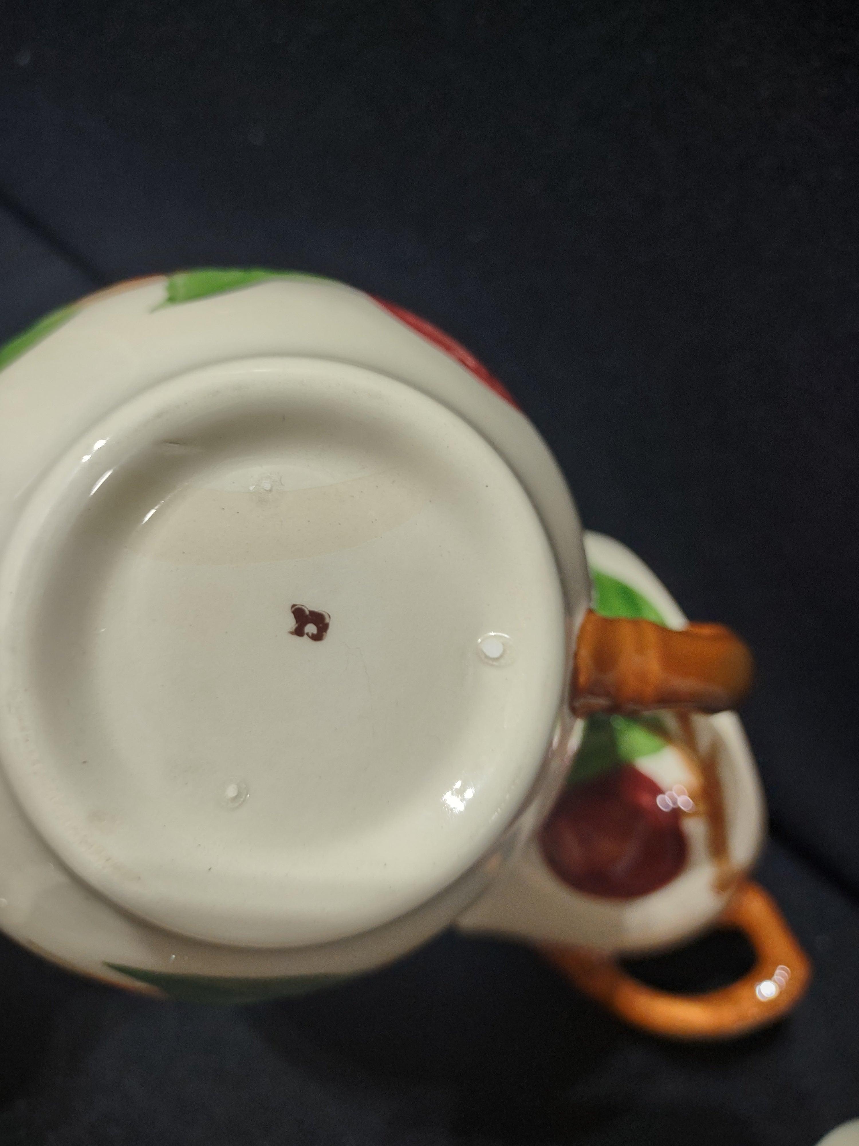 Vintage Franciscan Apple Creamer & Sugar Bowl with Lid Set Earthenware [6436]