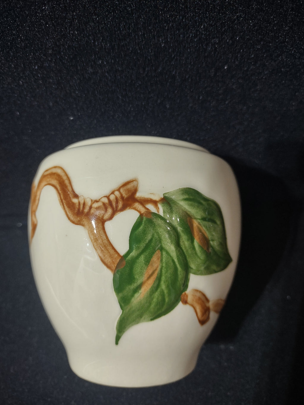 Vintage Franciscan Apple Jelly Jar Container No Lid Earthenware California [6437]