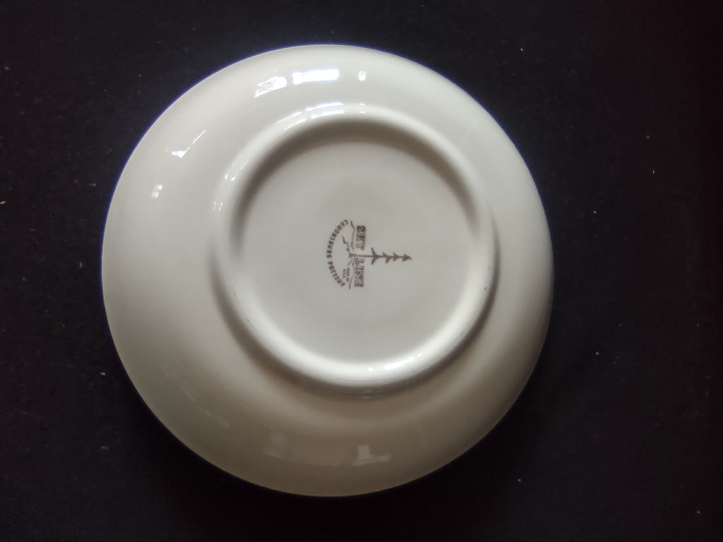 Vintage Canonsburg Pottery Yellow Rose Pasta Bowls Set of 4 [6446]