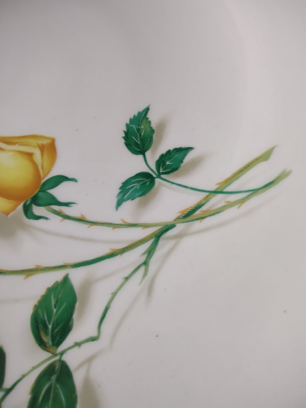 Vintage Canonsburg Pottery Yellow Rose Platter 13" [6447]