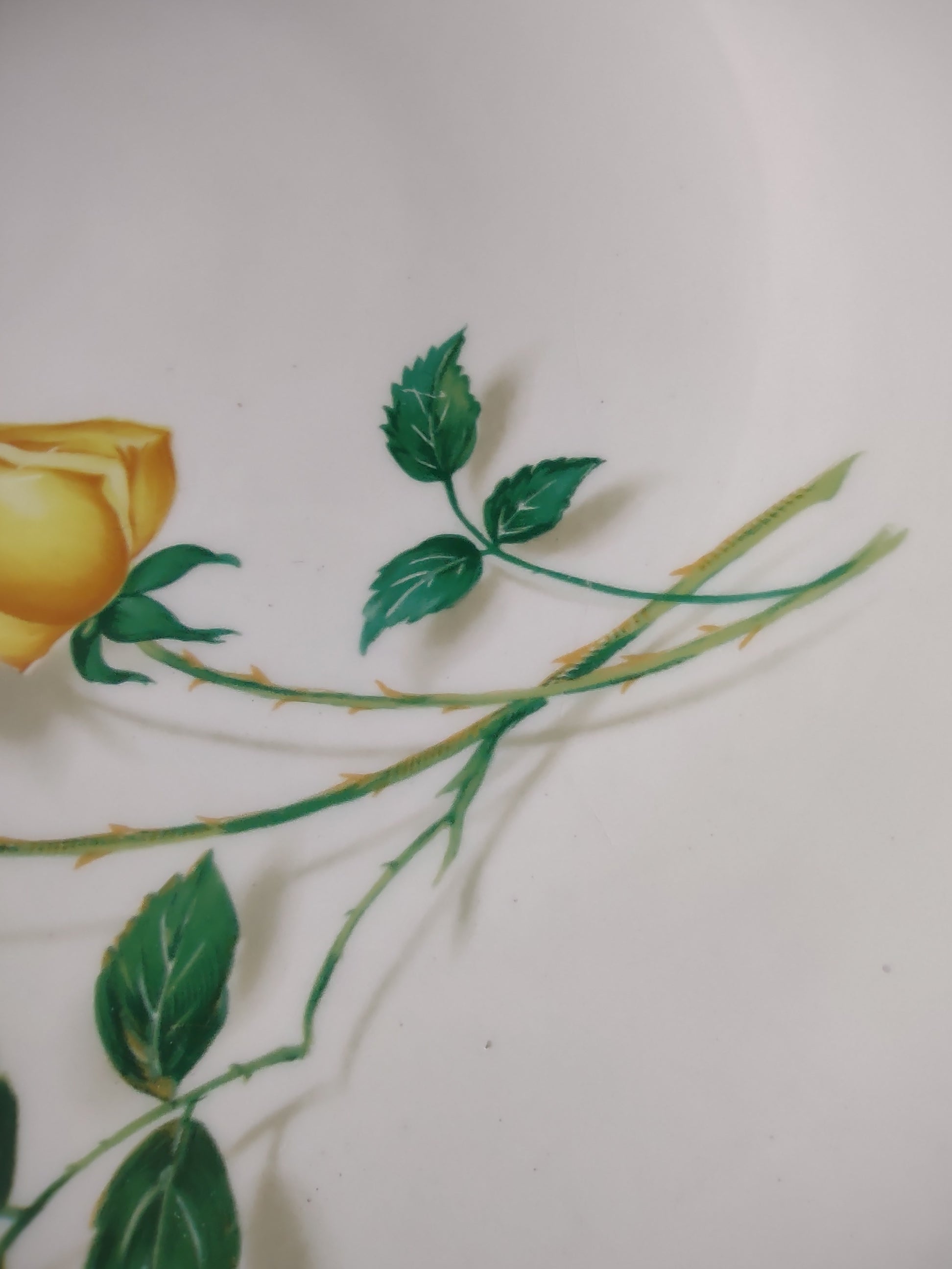 Vintage Canonsburg Pottery Yellow Rose Platter 13" [6447]