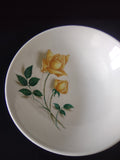Vintage Canonsburg Pottery Yellow Rose Serving Bowl 9 Inch [6453]