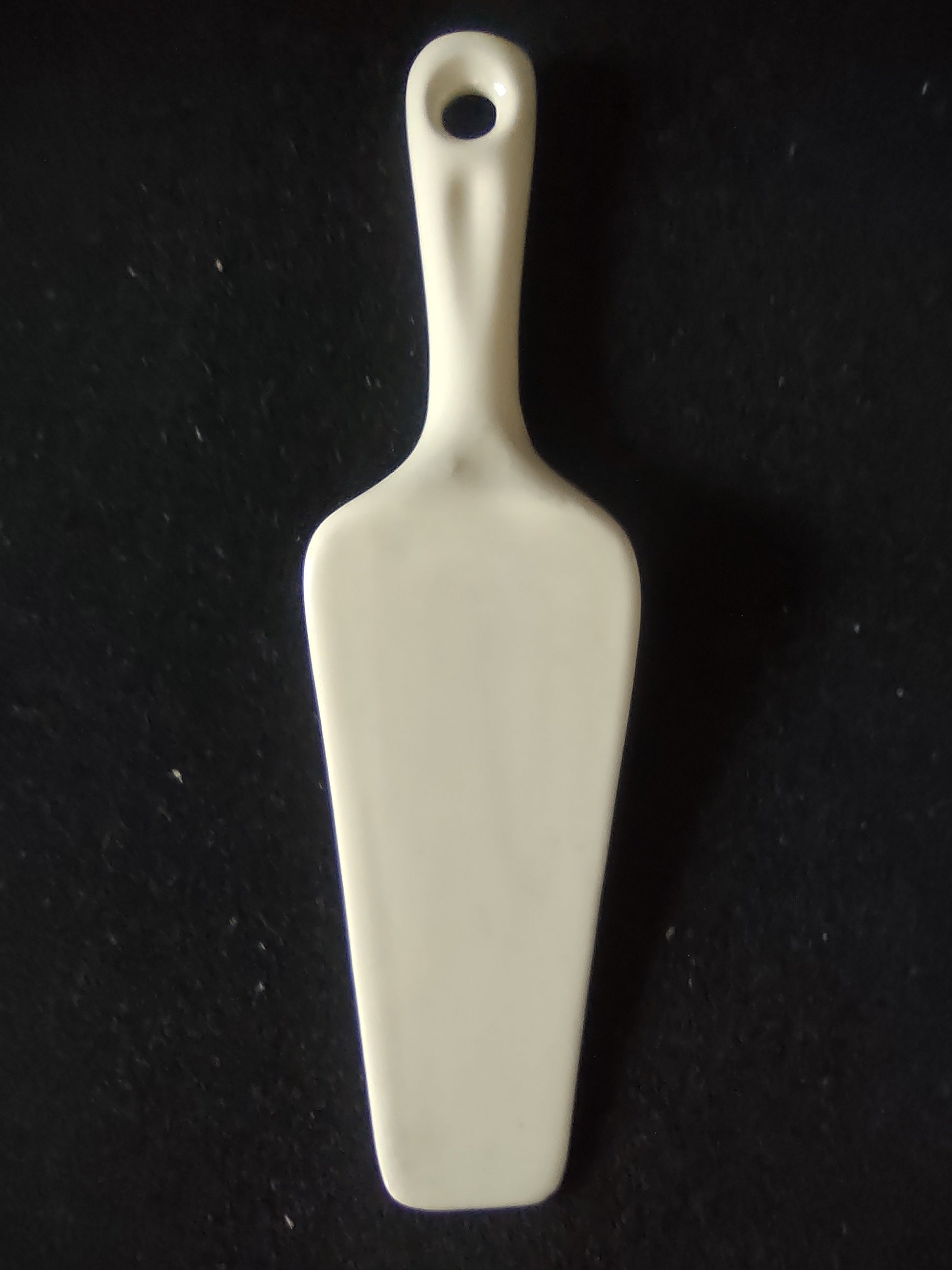 Vintage Yellow Rose Ceramic Cake Server Pie Spatula Cream Floral [6456]
