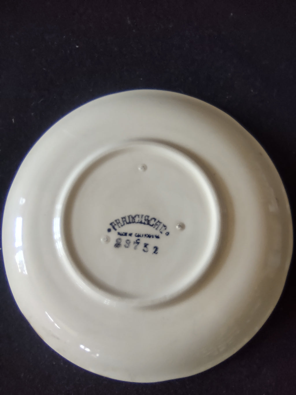 Vintage Franciscan Apple Saucer 6" Made in California Red & Green [6461]