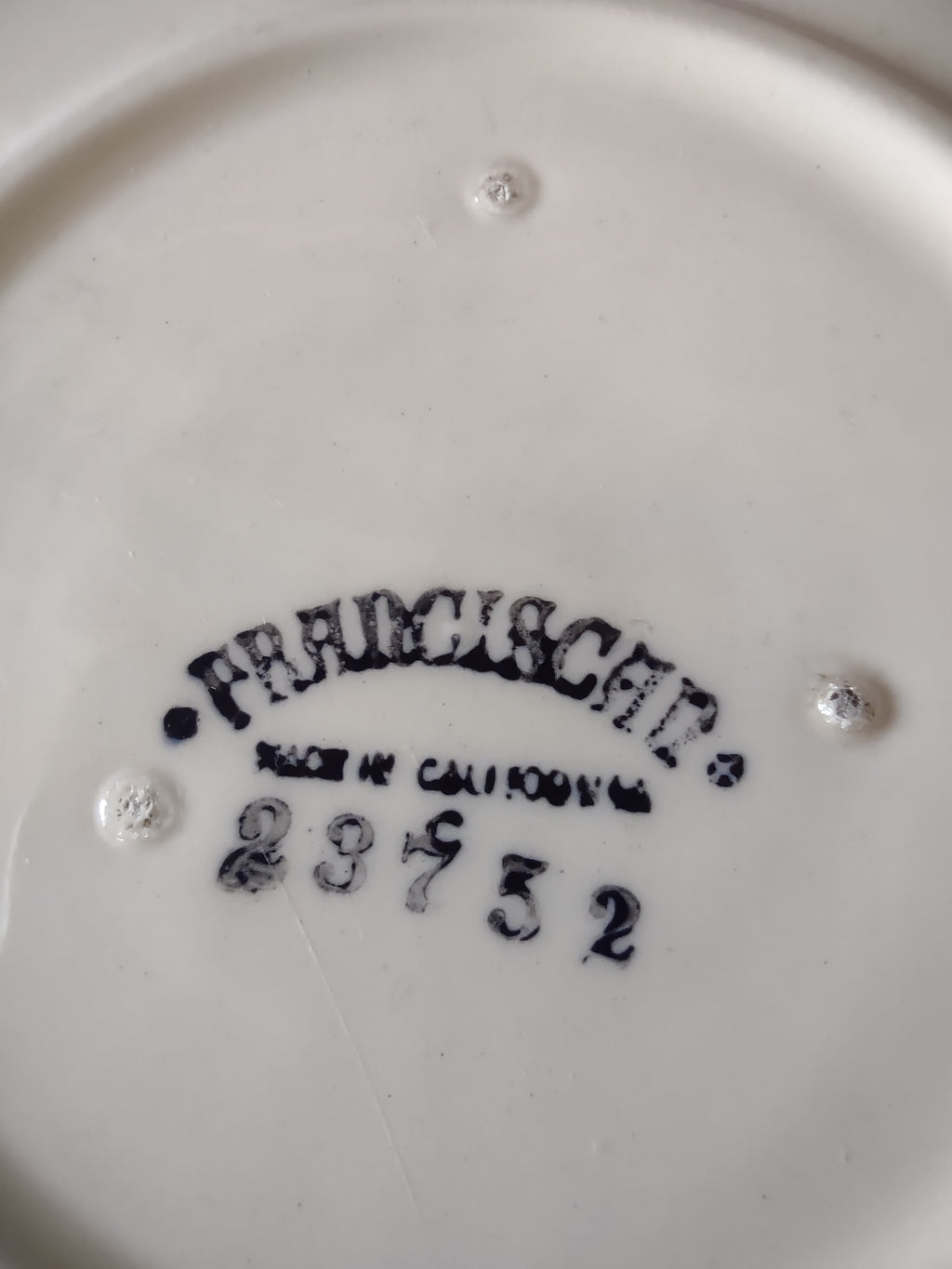 Vintage Franciscan Apple Saucer 6" Made in California Red & Green [6461]