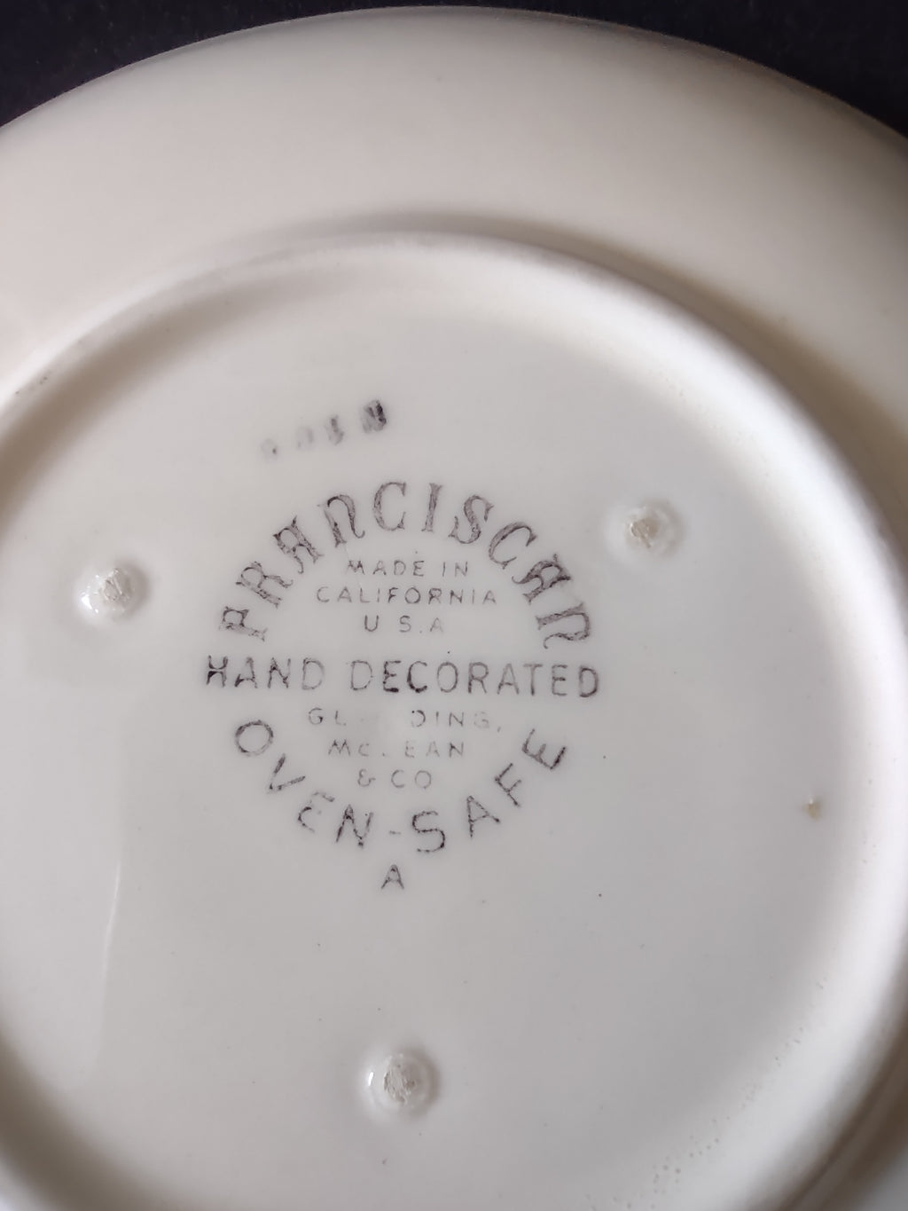 Vintage Franciscan Apple Saucer Gladding McBean Made in California [6462]
