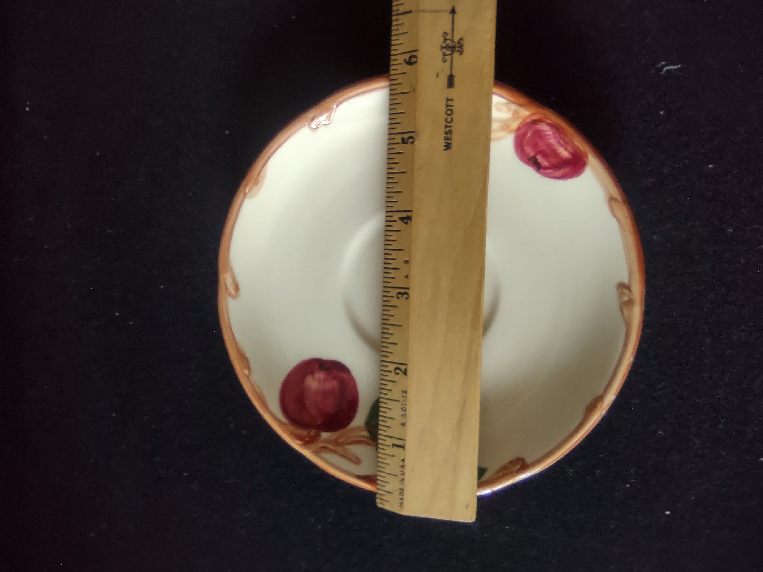Vintage Franciscan Apple Earthenware Saucer 6" USA 1979 [6465]