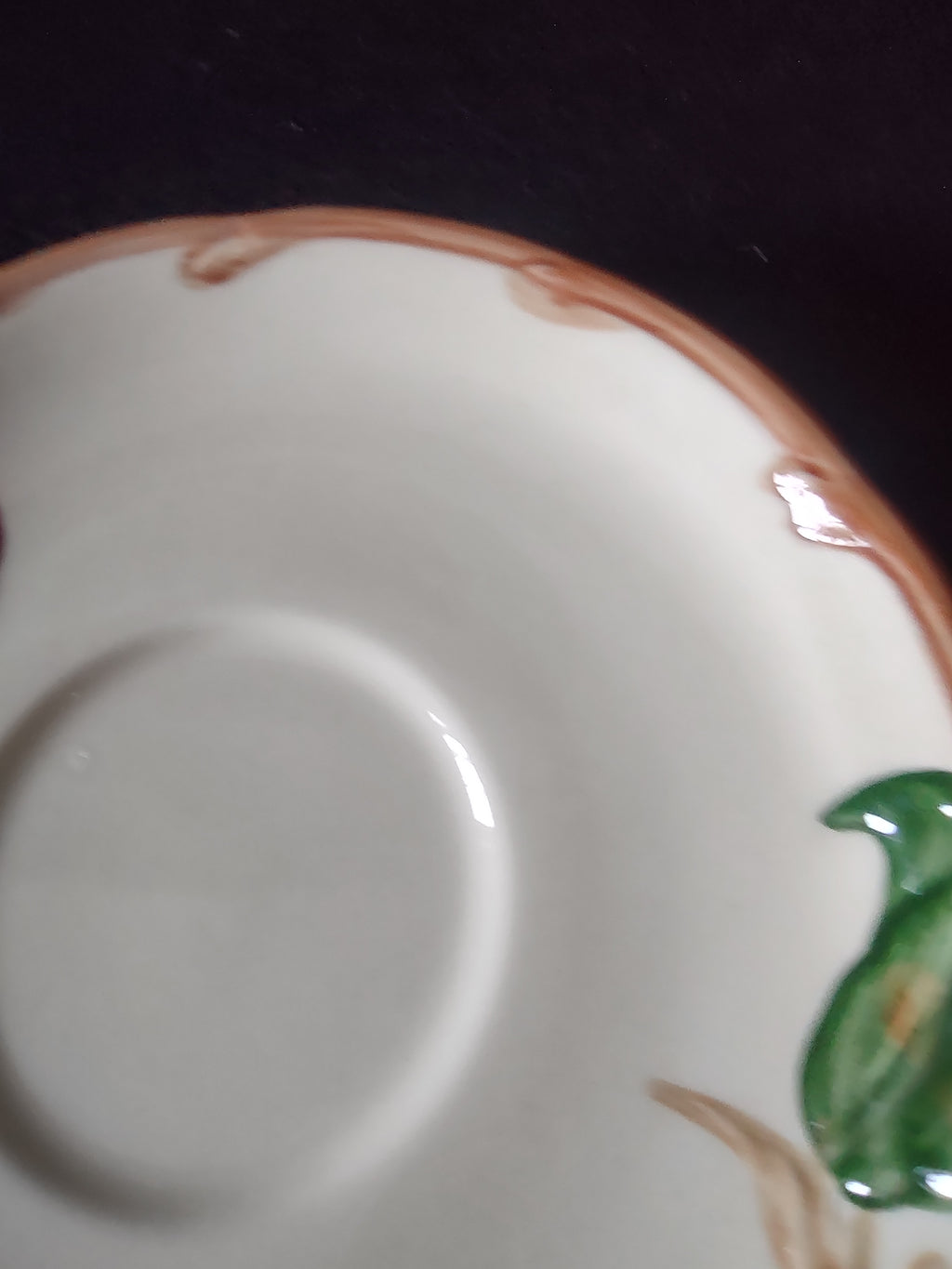 Vintage Franciscan Apple Earthenware Saucer 6" USA 1979 [6465]