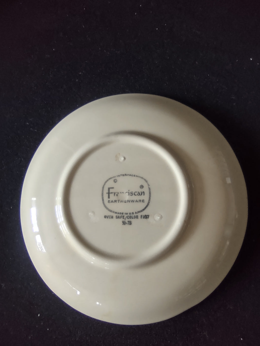Vintage Franciscan Apple Earthenware Saucer 6" USA 1979 [6465]