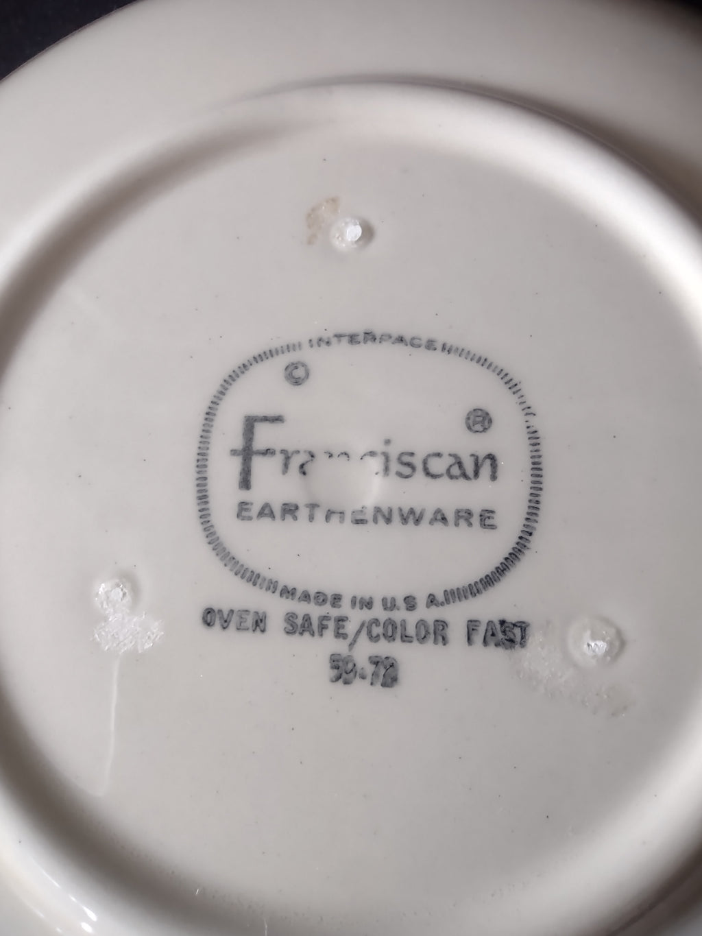 Vintage Franciscan Apple Earthenware Saucer 6" USA 1979 [6465]