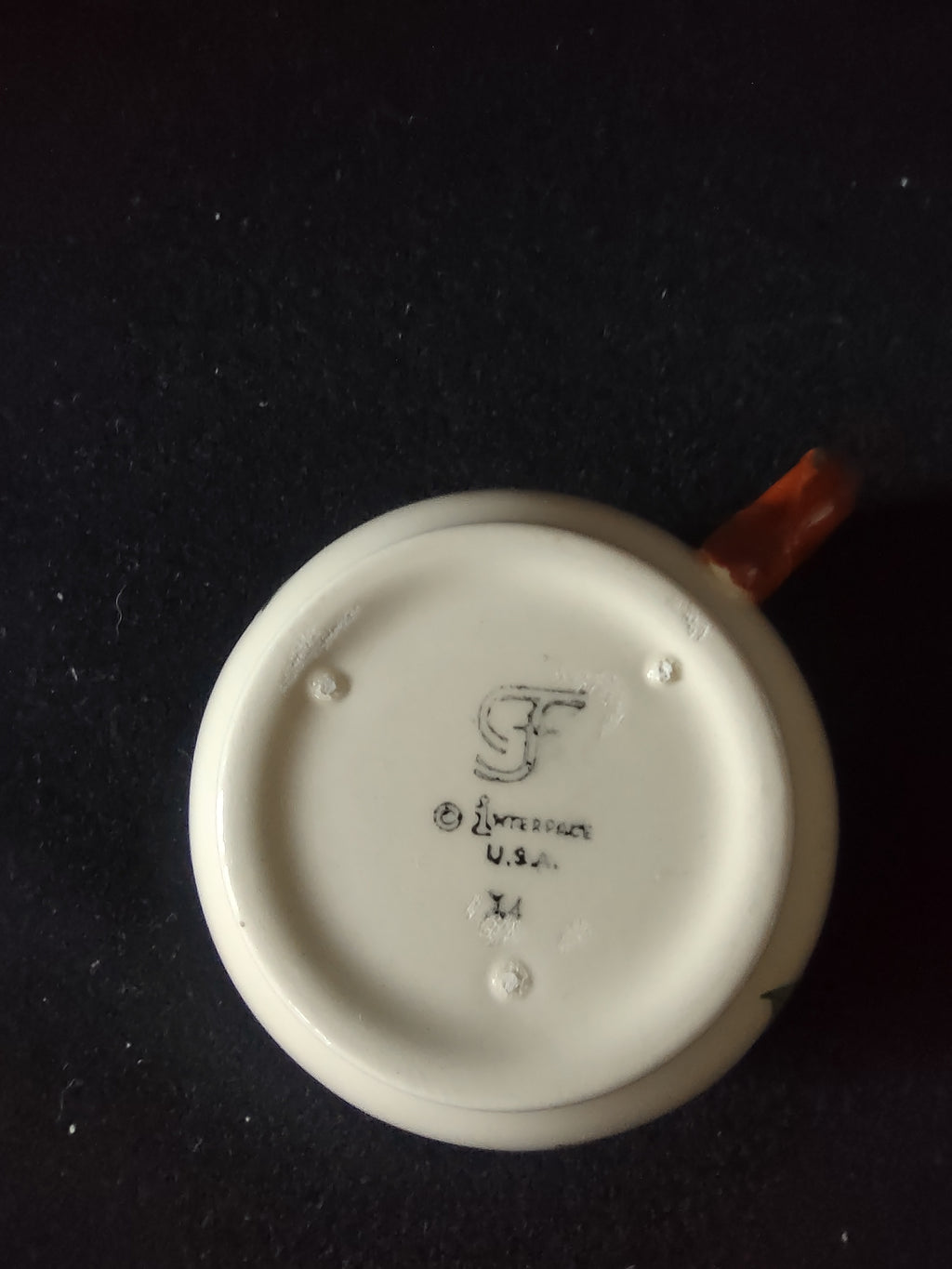 Vintage Franciscan Apple Teacup Hand Painted USA Interpace [6466]