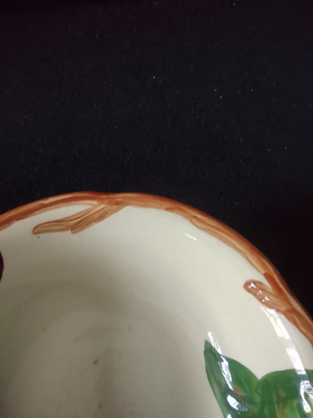 Vintage Franciscan Apple Cereal Bowl Hand Painted USA Earthenware [6467]